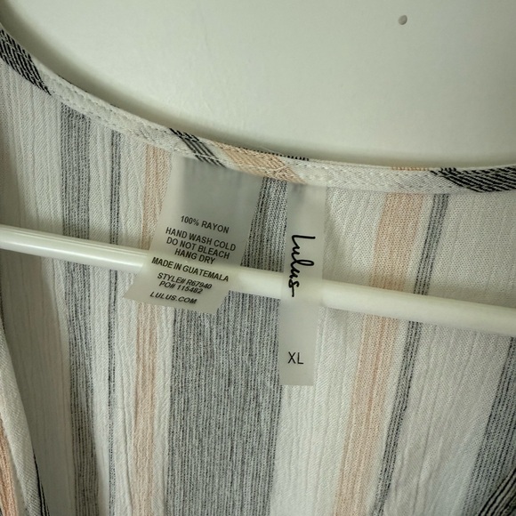 Lulus Coastal Grooves Striped Cover-Up Maxi Dress - Picture 5 of 6